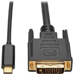 Tripp Lite U444006D Adapter Cable, USB-C to DVI, Gen 1, USB 3.1, M/M, 6'L TRPU444006D