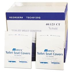 GEN TSC40125QB Quarter-Fold Toilet Seat Covers, 14.5 x 16.5, White, 5,000/Carton - Case of 5000 GENTSC40125QB