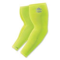 Ergodyne 12286 Chill-Its 6690 Performance Knit Cooling Arm Sleeve, Polyester/Spandex, 2X-Large, Lime, 2 Sleeves, Ships in 1-3 Business Days