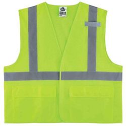 Ergodyne Glowear Safety Vest, Mesh 8220Hl, Type R Class 2, Large/x-Large, Lime