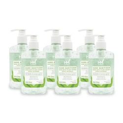 Highmark Hand Sanitizer With Aloe, Floral Scent, 8 Oz, Green, Case Of 6 Bottles