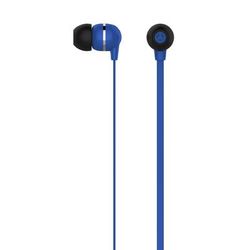 Ativa Plastic Earbud Headphones With Flat Cable, Dark Blue, Mw-Hlp-001-Db
