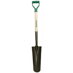 Union Tools Drain & Post Spades, 16 X 4.75 Round Blade, 27 In White Ash Poly Big Grip D-Grip
