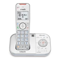 Vtech Bluetooth Dect 6.0 Expandable Cordless Phone With Connect To Cell And Digital Answering System, Vt Vs112-17