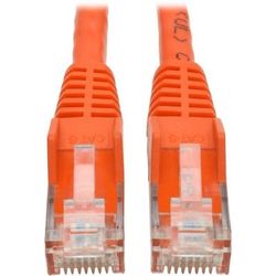 Tripp Lite Cat6 Gigabit Snagless Molded (Utp) Ethernet Cable (Rj45 M/m) Poe Orange 15 Ft(4.57 M) - Category 6 For Switch, Hub, Network Device, Router, Modem, Server, Network Adapter - 128 Mb/s - Patch Cable
