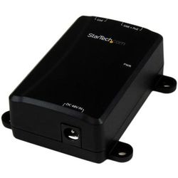 Startech.com 1 Port Gigabit Poe Power Over Ethernet Injector 48V / 30W - 802.3At / 802.3Af - Wall-Mountable - 110 V Ac, 220 V Ac Input - 48 V Output