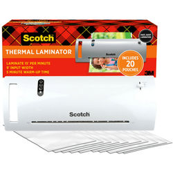 Scotch Tl902Vp Thermal Laminator Combo Pack, 9", 5 Mil Thickness, 1 Thermal Laminator, 20 Letter Size Laminating Pouches