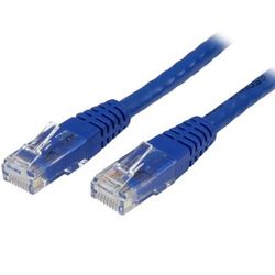 Startech.com 75 Ft Cat6 Ethernet Cable - Blue Molded Gigabit Cat 6 Wire - 100W Poe Rj45 Utp 650Mhz - Category 6 Network Patch Cord Ul/tia - 75 Ft Blue Cat6 Up To 160 Ft - 650Mhz