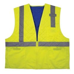 Ergodyne Chill-Its 6668 Hi-Vis Safety Cooling Vest, 2Xl, Lime