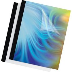 Fellowes Thermal Presentation Covers - 1" 240 Sheets, Black - 11" X 8.5" X 1" - 1" Maximum Capacity - 240 X Sheet Capacity - Rectangular - Black