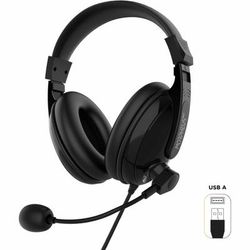 Morpheus 360 Deluxe Multimedia Stereo Usb Headset - Adjustable Microphone - Lightweight Comfortable Design - Soft Eco Leather Ear Cushions - Over Ear - Black - Hs3500Su - Hifi - Wired - 32 Ohm - 20 Hz - 20 Khz