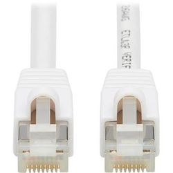 Tripp Lite N262Ab-010-Wh Cat.6A S/ftp Network Cable - 10 Gbit/s - Shielding - Gold Plated Contact - Cmx - 26 Awg - White