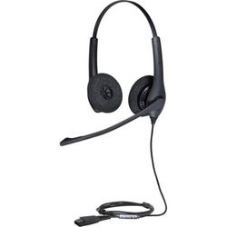 Jabra Biz 1500 Headset - Quick Disconnect - Wired - Over-The-Head - Binaural - Supra-Aural - Noise Cancelling Microphonetaa Compliant