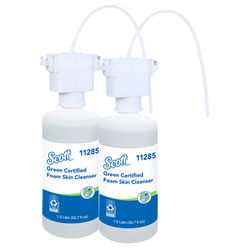 Scott Kleenex Fragrance & Dye Free Foam Skin Cleanser Soap, Vanilla Scent, 64 Oz, Carton Of 2 Bottles