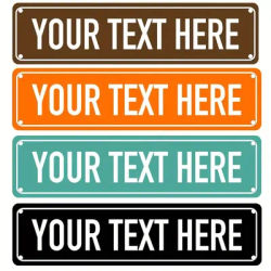 Custom Street Sign, Personalized Metal Sign For Office Workplace Home Yard Road, Custom Your Text Signs for Outdoor 16x4 inches