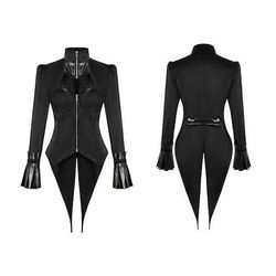 Retrò Vintage Punk Gotico Steampunk Cappotto Mascherata Smoking Vampiro Medico della peste Pizzo Costume Per donna Halloween Carnevale Mascherata Feste Halloween Adulti Cappotto