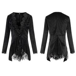 Retrò Vintage Punk Gotico Steampunk Cappotto Mascherata Smoking Vampiro Medico della peste Pizzo Costume Per donna Halloween Carnevale Mascherata Feste Halloween Adulti Cappotto