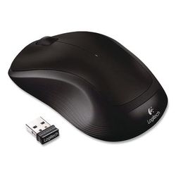 Logitech M310 Wireless Mouse, 2.4 GHz Frequency/30 ft Wireless Range, Left/Right Hand Use, Black (LOG243132)