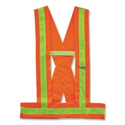ergodyne GloWear 8140BA Class 1 Breakaway Sash, Polyester, 3X-Large Plus, Orange (EGO27019)