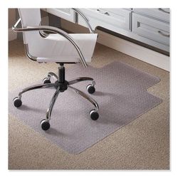 ES Robbins EverLife Light Use Chair Mat for Flat to Low Pile Carpet, Rectangular with Lip, 36 x 48, Clear (ESR120003)