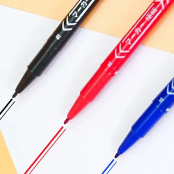 3 Pcs/Set CD-R DVD-R Media Disc Double Head Marker Pen Writing Student marker Pen School office Stationery Supplies