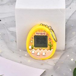 Mini Console di Gioco Elettronica Virtuale per Bambini - Gioco del Pet Elettronico Portatile con Portachiavi Regalo di Natale