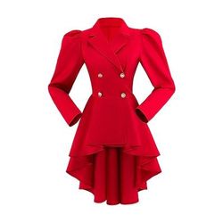 Punk Gotico Medievale Rinascimento Cappotto Costume Cosplay Trench Ragazza gotica Costume Per donna Stile Steampunk Halloween Carnevale Mascherata Abbigliamento quotidiano Adulti Cappotto