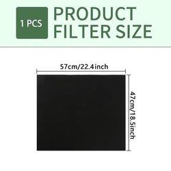 TEMU 1pc Carbon Activated Range Hood Filter - Odor Eliminator, Grease & Particle , Durable & Design