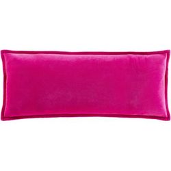 Brinckerhoff 22" Square Modern Home Decor Cotton Rose/Dark Pink Lumbar Pillow - Boutique Rugs