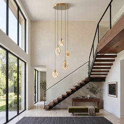 Marble | Modern Staircase Chandelier | 15 Lights / Warm White (3000k) | MOD LIGHTING