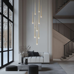 Jasper | Modern Staircase Chandelier | 10 Lights / Warm White (3000k) | MOD LIGHTING