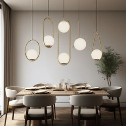 Jewels & Pearls | Nordic Pendant Light | Brushed Gold / Warm White (3000k) / Style D | Bedroom Lighting | Living Room Lighting | Indoor Lighting | MOD LIGHTING