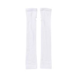 Medline Arm Sleeve with Thumb Loop, White, Universal Fit, 18" Length, 1 PR (NONSLEEVE)