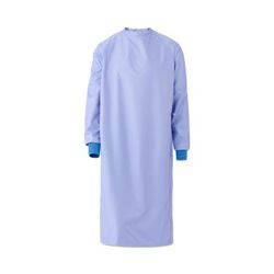 Medline Blockade Reusable Cover Gown, 2-Ply, Ceil Blue, Snaps at Neck and Back, Size L, 12/DZ (MDT012084L)