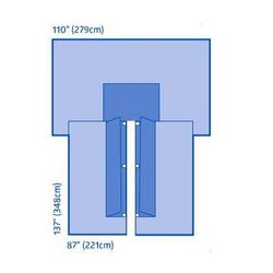 Medline Cardiovascular Split Drape, Sterile, 1 EA (DYNJP4003H)