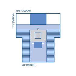Medline Fenestrated C-Section Drape with Clear Screen, Wire, 7/CS (DYNJP6106)