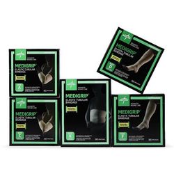 Medline Medigrip Elastic Tubular Support Bandage, Latex, Size E, Large Ankles, Medium Knees, Small Thighs, 3.5" W (8.75 cm), 30/CS (MSC9504YD)