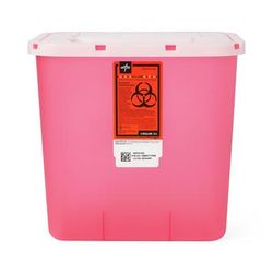 Medline Multipurpose Sharps Container, Red, 2 gal., 20/CS (MDS701202)