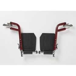 Medline Red Steel Swing-Away Footrest Assembly for Steel Transport Chair, 1 EA (WCA808965W)