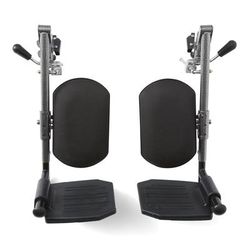 Medline Hammertone Elevating Leg Rest for K1 Basic and K3 Basic Wheelchair, 1 PR (WCA806985HAM)