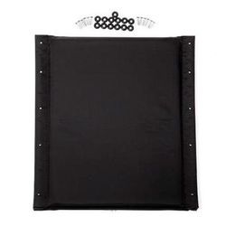 Medline 18" x 17" Black Vinyl Seat Upholstery for Excel Reclining Wheelchair, 1 EA (WCA808920R)