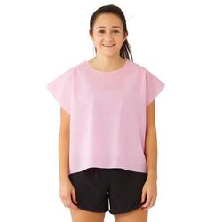 Medline Elite Multi-Layer Sleeveless Disposable Exam Cape with Tape Tab Closure, 30" x 21", Pink, 100/CS (NON27038)