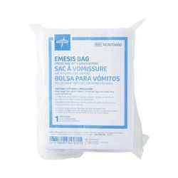 Medline Emesis Bag with Paper Funnel, Graduations, LDPE, Clear, 25/SL (NON70600SL)
