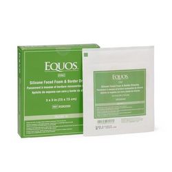 Medline EQUOS 5-Layer Foam Dressings with Silicone Adhesive, 3" x 3", 1 EA (EQX2333H)