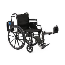 Medline K3 Guardian 20" Wide Wheelchair with Desk-Length Arms and Elevating Leg Rests, 1 EA (K3206N24E)