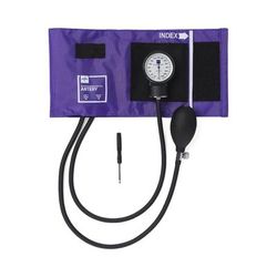 Medline Compli-Mates Handheld Aneroid Sphygmomanometer with Nylon Case, Purple, 1 EA (MDS9113)