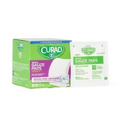 Curad Sterile Pro-Gauze Pad, 2" x 2", 25/Box, 24/CS (CUR20423RBI)