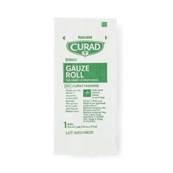 Curad Stretch Rolled Gauze, 3" x 4.1 yd., 1 BX (CUR471435NRBH)