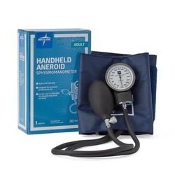 Medline PVC Handheld Aneroid Sphygmomanometer, Adult, 1 EA (MDS9380)