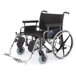 Medline Shuttle Extra-Wide Bariatric Wheelchair with Removable Desk Length Arms and Elevating Legrests, 30", 1 EA (MDS809950)